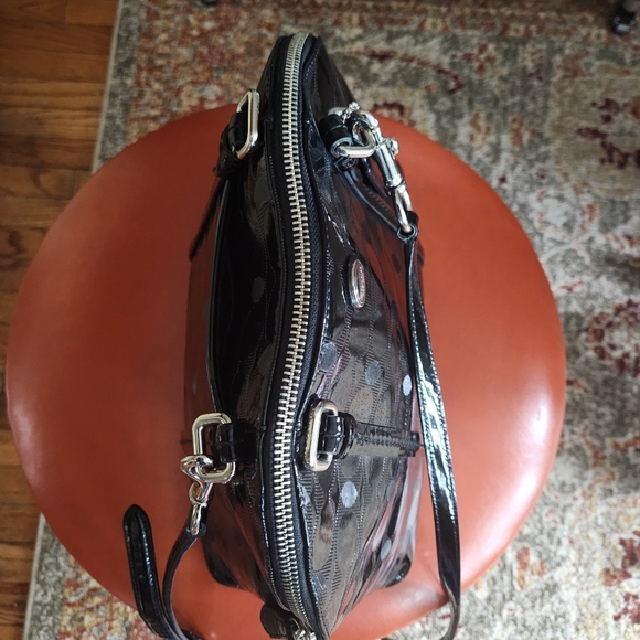 Coach 32583 Payton Link C Embossed Patent Domed Crossbody - Picture 7 of 13